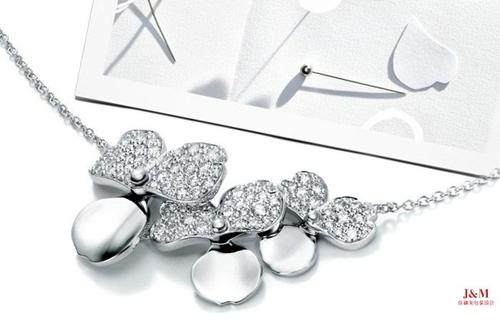 Tiffany&Co.蒂芙尼 全新花韵系列 铂金镶钻项链2.jpg